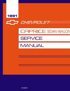 1991 Chevrolet Caprice, Caprice Classic Factory Shop Service Manual
