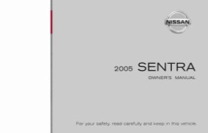 2005 Nissan Sentra Owner's Manual