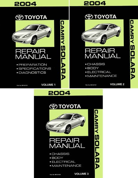 2004 Toyota Camry Solara Factory Shop Service Manual