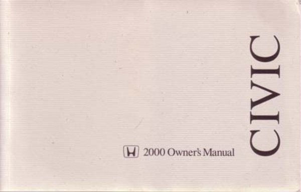 2000 Honda Civic Hatchback Owner's Manual