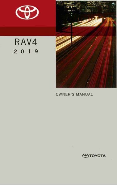 2019 Toyota RAV4 Owner's Manual