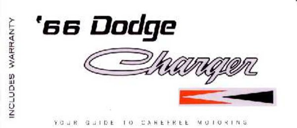 1966 Dodge Charger Owner's Manual