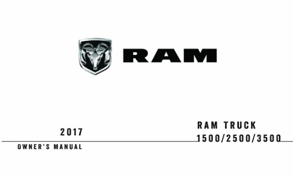 2017 Dodge Ram 1500, Ram 2500, Ram 3500 Owner's Manual