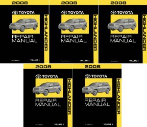 2008 Toyota Highlander Factory Shop Service Manual