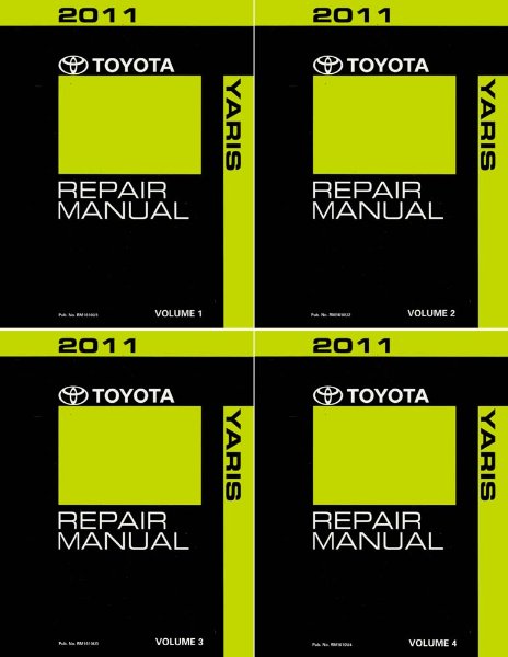 2011 Toyota Yaris Factory Shop Service Manual