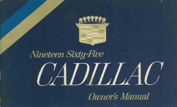 1965 Cadillac All Models Owner's Manual