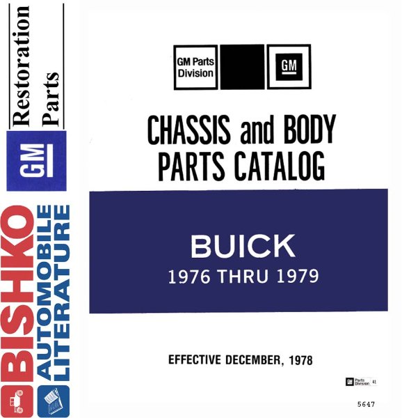 1976 1977 1978 1979 Buick Parts Numbers Book PDF List Guide Interchange Drawing