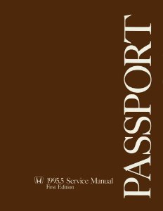 1995–1996 Honda Passport Factory Shop Service Manual