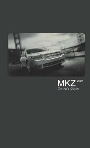 2007 Lincoln MKZ Owner's Manual