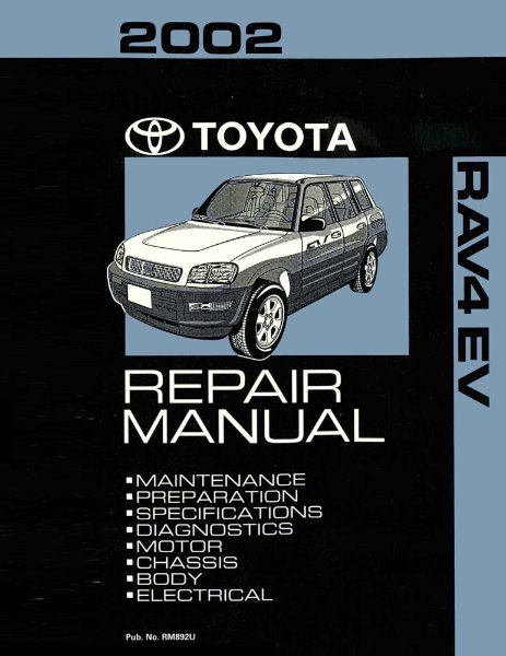2002 Toyota Rav4 EV Shop Service Repair Manual