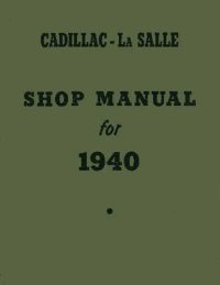 1940 Cadillac Lasalle Shop Service Repair Manual