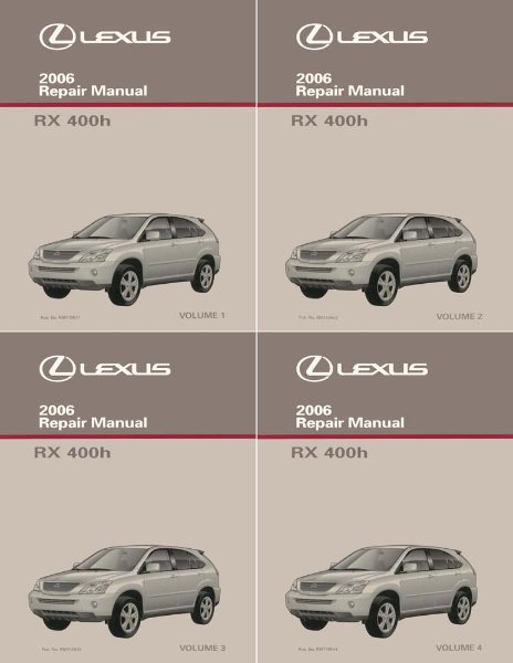2006 Lexus RX 400h Factory Shop Service Manual