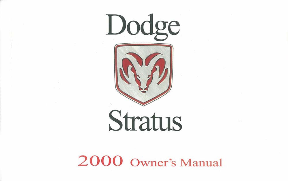 2000 Dodge Stratus Owner's Manual