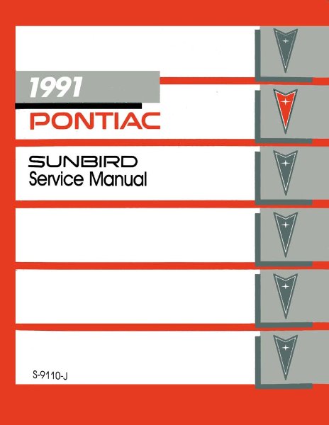 1991 Pontiac Sunbird Factory Shop Service Manual
