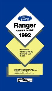 1992 Ford Ranger Owner's Manual