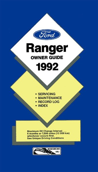 1992 Ford Ranger Owner's Manual