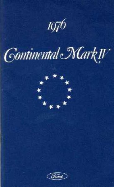 1976 Lincoln Mark IV Owner's Manual