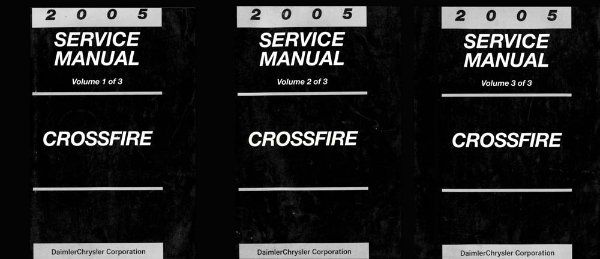 2005 Chrysler Crossfire Factory Shop Service Manual