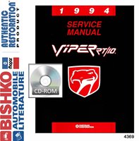 1994 DODGE VIPER RT-10 Body, Chassis & Electrical Service Manual sample image