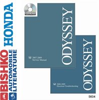 2007-09 HONDA ODYSSEY Body, Chassis & Electrical Service Manual w/ETM Manual sample image