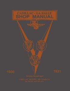 1930–1931 Cadillac LASALLE - ALL MODELS Factory Shop Service Manual