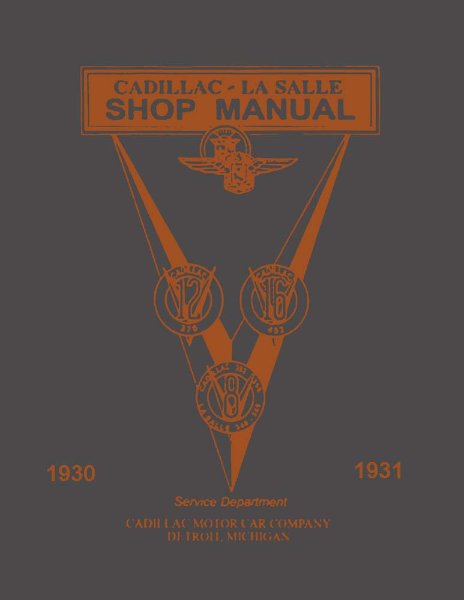 1930–1931 Cadillac LASALLE - ALL MODELS Factory Shop Service Manual
