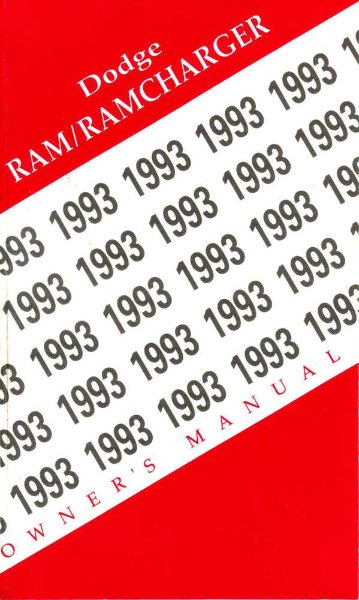 1993 Dodge Ram Truck Owner's Manual