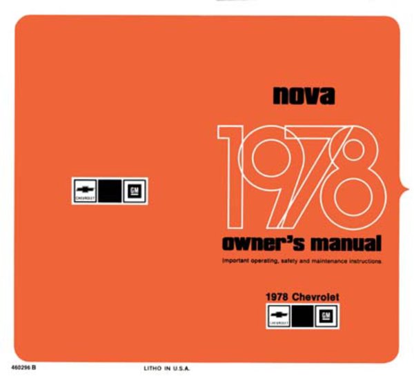1978 Chevrolet Nova Owner's Manual