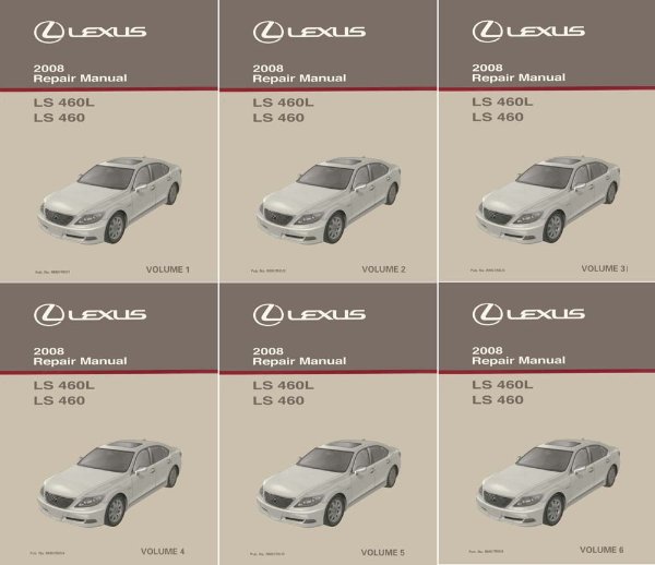 2008 Lexus LS 460 LS 460L Factory Shop Service Manual