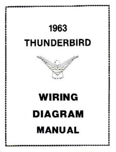 1963 Ford Thunderbird Wiring Diagrams Manual