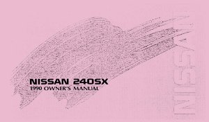1990 Nissan 240SX Owner's Manual
