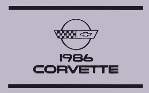 1986 Chevrolet Corvette Owner's Manual