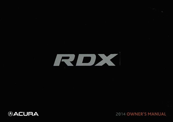 2014 Acura RDX Owner's Manual