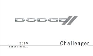2019 Dodge Challenger Owner's Manual