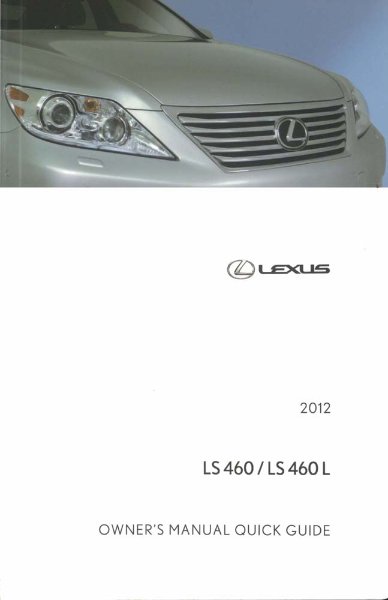 2012 Lexus HS 250h Owner's Manual