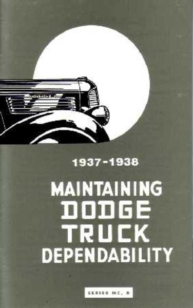 1937–1938 Dodgetruck All Models Owner's Manual