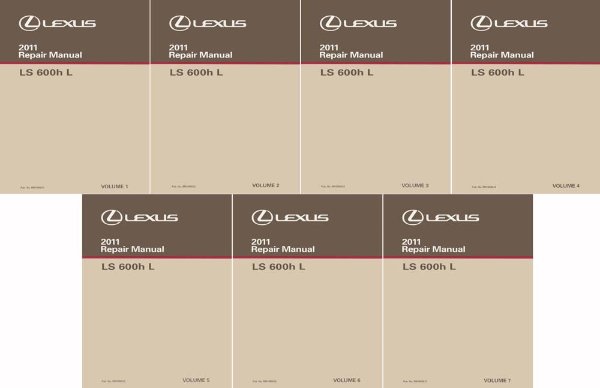 2011 Lexus LS 600h L Factory Shop Service Manual