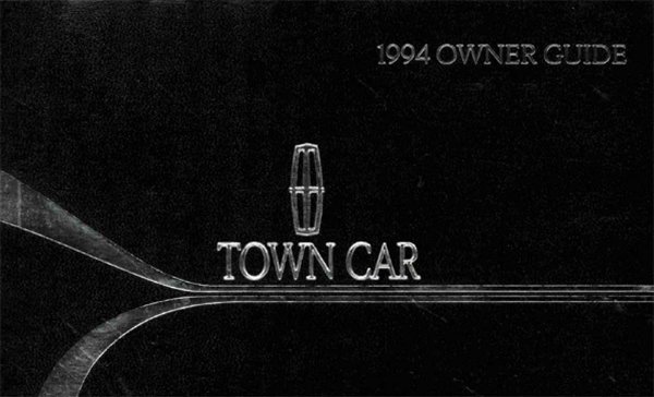 1994 Lincoln Town Car Owner's Manual