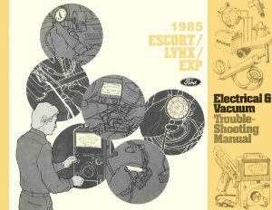 1985 Ford Escort, EXP, Lynx Wiring Diagrams Manual