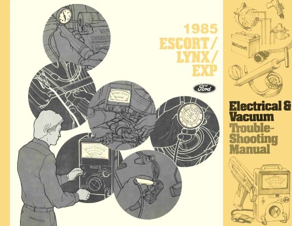 1985 Ford Escort, EXP, Lynx Wiring Diagrams Manual