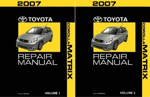 2007 Toyota Corolla Matrix Factory Shop Service Manual