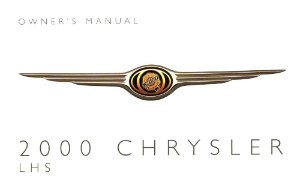 2000 Chrysler LHS Owner's Manual