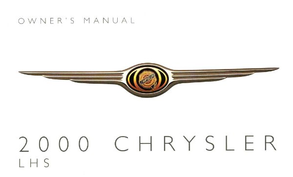 2000 Chrysler LHS Owner's Manual