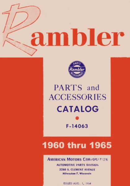 1960–1965 AMC All Models Parts Book