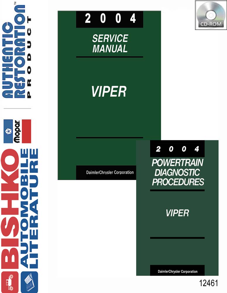2004 DODGE VIPER Body, Chassis & Electrical Service Manual