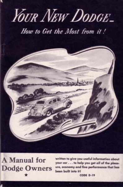 1941 Dodge All Models Owner's Manual