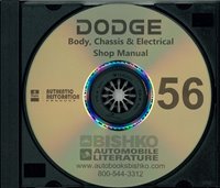 1956 DODGE Body, Chassis & Electrical Service Manual sample image