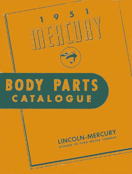1951 Mercury Mercury, Monterey Parts Book