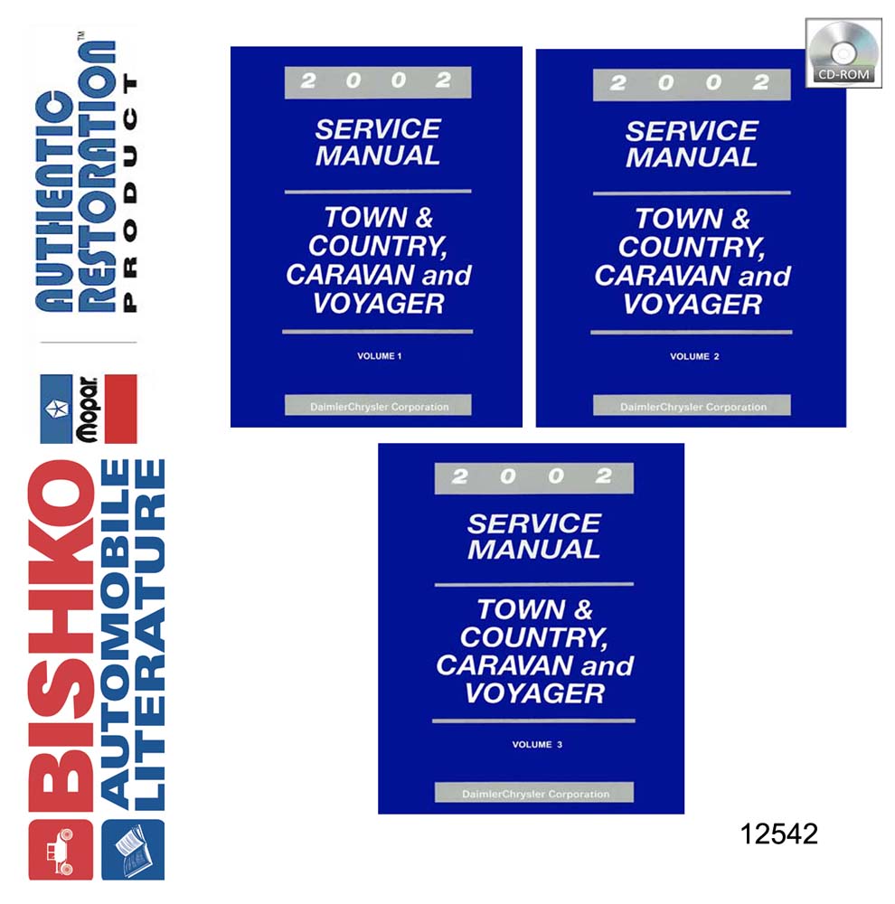 2002 Chrysler Town & Country, Caravan, Voyager Factory Shop Service Manual