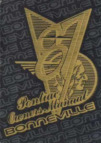 1987 Pontiac Bonneville Owner's Manual